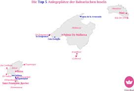 Balearen de balearen zijn een eilandengroep in de middellandse zee, ten oosten van het spaanse vasteland. Die Top 5 Anlegestellen Der Balearen Click Boat