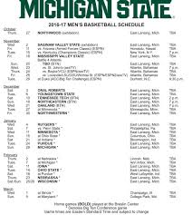 Then comes the atlantic coast conference portion of the schedule, as msu hosts notre dame on nov. Michigan State Basketball Head Coach Tom Izzo Unveil 2016 2017 Schedule Sports Illustrated Michigan State Spartans News Analysis And More