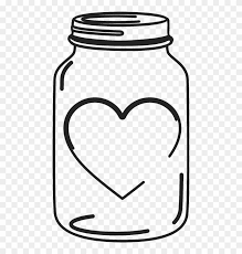 Download Mason Jar Rubber Stamp With Heart Mason Wedding Clip Art Mason Jar Free Transparent Png Clipart Images Download