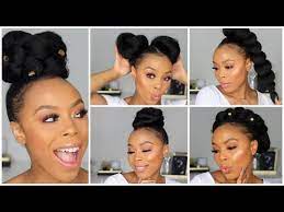 5 Easy Hairstyles Using Braiding Hair Back To School Hairstyles On Natural Hair Youtube Easy Hairstyles Natural Hair Styles Braided Hairstyles