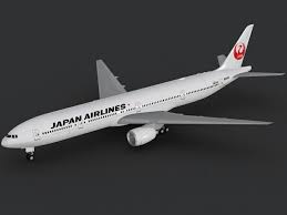 B777 300er Japan Airlines 3d Model 3dmodel Boeing 777 300 Japan Boeing 777