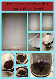 To make a coffee filter. How To Make A Coffee Filter From A Paper Towel Coffee Filters Diy Coffee Filter Paper How To Make Coffee