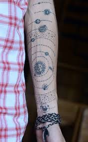 Solar System Tattoo Solar System Tattoo Forearm Tattoos Forearm Band Tattoos