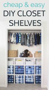 Top shelf closet storage ideas. How To Build Cheap And Easy Diy Closet Shelves Lovely Etc