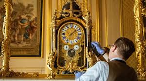 Old fezziwig laid down his pen, and looked up at the clock, which pointed to the hour of seven. Windsor Castle Changing Hundreds Of Royal Clocks Bbc News