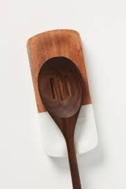 Wood And Marble Spoon Rest | Shop Spoiled Boutique