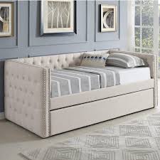We did not find results for: Crown Mark 5335 Ivory 644355061 Upholstered Daybed With Button Tufting And Pull Out Trundle Bed Sam Levitz Furniture Daybeds