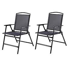 To make it easier for you to choose from the various choices online, we've picked the best to improve your shopping experience. Buy Yiyeke Patio Folding Sling Chairs Portable Lawn Dining Chairs Lounge Chairs With Backrest And Armrest Indoor Outdoor Seats Prefect For Patio Garden Pool Yard Beach Home Use Set Of 2 Black