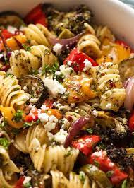 Marinated Vegetarian Pasta Salad Recipetin Eats