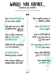 Imom Com Parenting Tips Free Printables And Family Fun Ideas Conversation Starters For Couples This Or That Questions Would You Rather