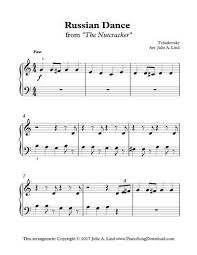 Russian Dance From The Nutracker Free Piano Sheet Music Piano Russian Dance Sheet Music Christmas Piano Sheet Music