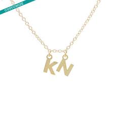 Custom 2 Letter Initial Necklace Initial Necklace Necklace Personalized Necklace