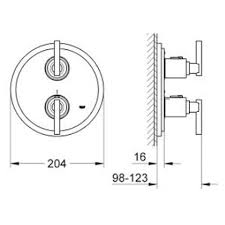 Free shipping on orders over $99! Grohe Atrio Thermostatic Shower Mixer 19398000 Spare Parts