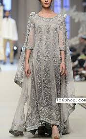 Grey Chiffon Suit Buy Pakistani Designer Fashion Dress Fashion Dresses Pakistani Dresses Pakistani Dresses Online