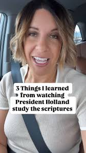 Here are 3 things I learned from watching @jeffreyrholland study the  scriptures., What have you learned?👇🏼