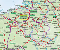 All regions, cities, roads, streets and buildings satellite view. Belgium Luxembourg Train Map Acp Rail