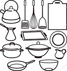 Kitchen is no longer only a service area; Kitchen Room Kitchen Clipart Black And White