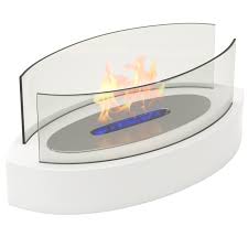 Regal Flame Veranda Ventless Tabletop Portable Bio Ethanol Fireplace In White Ebay