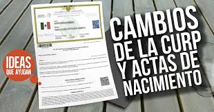 El curp es indispensable para manejar declaraciones de impuestos, llevar un registro en empresas, escuelas, afiliación en los servicios de salud Cambios De La Curp Y Actas De Nacimiento Ideas Que Ayudan