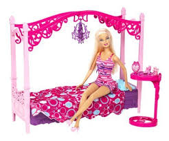 Barbie Glam Bedroom Furniture And Doll Set By Mattel 19 99 From The Manufacturer Barbie Glam Be Barbie Bedroom Glam Bedroom Barbie Doll House