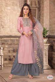 The combo library contains pages of pink color combinations (a.k.a, color schemes and color palettes) for you to choose from. Pink And Grey Color Combination Plazo Suit Anokhi Fashion