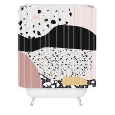 Check out our bathroom shower curtain sets selection for the very best in unique or custom, handmade pieces from our bathroom shops. Mambo Art Studio Terrazzo Shower Curtain Pink Blank Deny Designs Target