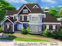 Nothing really special, but liked the way it turned out. Exclusive Suburban House Is A Very Elegant Family Home Built On 40x30 Lot In Willow Creek Found In Tsr Category Sims 4 House Building Sims House Sims 4 Houses