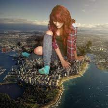 Giantess Kitty Demolishes A City By Dochamps Tall Girl Kitty City