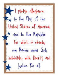 Say the pledge of allegiance daily with broadcast cal! Best Pledge Of Allegiance Words Printable Mason Website
