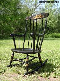 Vintage Nichols Stone Farmhouse Windsor Rocking Chair Stenciled Boston Rocker Rocking Chair Windsor Rocking Chair Nichols And Stone