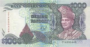 Yang ringgit malaysia adalah mata uang dalam malaysia (saya, mys). Malaysia 1000 Ringgit 1986 19954 Bank Negara Malaysia Foreign Currency