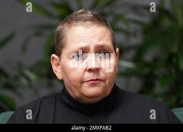 Michelle Tolley at Aldwych House in London, after attending the Infected  Blood inquiry. She was infected with hepatitis C when she received blood  transfusions after the birth of her child in 1987,