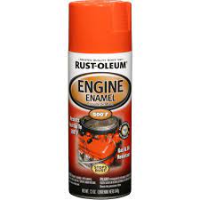 Rust Oleum Automotive 12 Oz Gloss Chevy Orange Engine Enamel Spray Paint 248941 The Home Depot