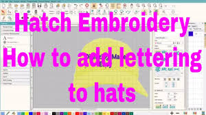 I did an unboxing video, and as. Learn To Digitize Hatch Embroidery How To Add Lettering To Hats Youtube