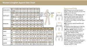 Ariat Breeches Size Chart Size Charts Size Chart Riding