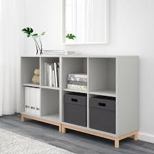 Ikea Eket Light Gray Storage Combination With Legs Ikea Ablagebank Einrichtungstipps