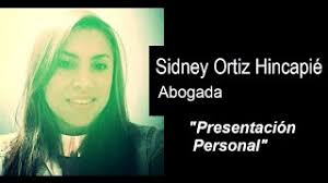Presentaciòn Personal Sidney Ortiz