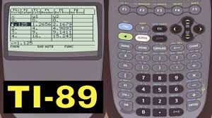 Ti 89 Calculator 27 Creating A Table Of Values Of A Function Youtube