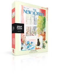 Black cat 1000 piece puzzle. Cat S Eye View 1000 Piece Puzzle Duly Noted Stationery