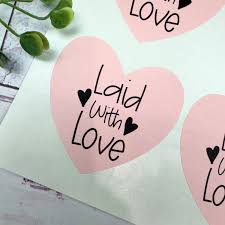 Buy Laid With Love Heart Shape Sticker
