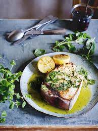 Epingle Par Maya Bee Sur Poisson Et Fruits De Mer Delices Thon Grille Sauce Pour Steak De Thon Recette Thon