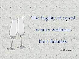 Jon Krakauer Quotes From Into The Wild The Fragility Of Crystal Is Not A Weakness But A Fineness Serious Quotes Love Me Quotes Quotes