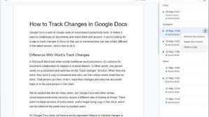 Presumably, these suggestions will be later reviewed by someone else, who can either accept or decline them. How To Track Changes In Google Docs