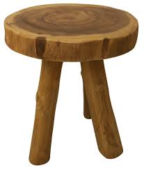 I made this log side table for our living room and i think that it turned out so stylish. Teak Log End Table Leigh Country