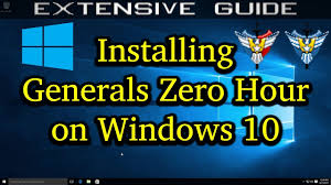 Guide Installing C C Generals Zero Hour On Windows 10 Youtube