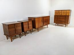 Check spelling or type a new query. 4 Piece Walnut Bedroom Set By United Furniture Genuine Mid Century Modern Epoch
