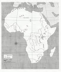 The political map is separated by western, central, eastern, and southern africa. Blank Physical Map Of Africa New Calendar Template Africa Map Map Worksheets Physical Map