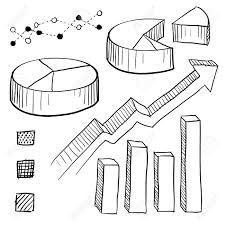 Doodle Style Charts Graphs And Plotting Components Illustration