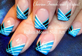 Robin Moses Nail Art Striped Chevron Tipped Nail Art How To Stripe Nails How To Use A Striping Brush Diy Nail Designs Nail Art Tutorial Nail Art Diy Tape