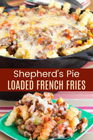 Shepherd S Pie Loaded Fries Recipe Cupcakes Kale Chips Recipe In 2020 Loaded Fries Loaded Fries Recipe Fries Recipe